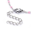 Stainless Steel Enamel Cable Chains Necklaces NJEW-JN02730-03-3