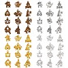 48Pcs Constellation Charm Pendant Twelve Zodiac Sign Pendants Alloy Charm for Jewelry Necklace Bracelet Earring Making Crafts JX340A-1