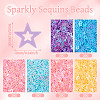 120G 6 Colors Plastic Sequins Beads PVC-TA0001-05A-3