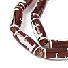 Rice Shape Tibetan Style dZi Beads Strands G-A269-A22-01-4