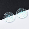 Transparent Resin Pendants RESI-N030-006A-4