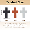 3Pcs 3 Colors Leather Bookmarks AJEW-CP0003-83-2