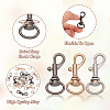 15Pcs 6 Colors Alloy Swivel Snap Hook Clasps FIND-TA0003-79-5