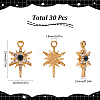 30Pcs Alloy Rhinestone Pendant FIND-SC0011-05-2