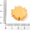 Opaque Resin Flowers Cabochons RESI-R463-02A-3