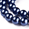 Eco-Friendly Dyed Glass Pearl Round Beads Strands HY-A002-10mm-RB069N-3