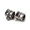 Tibetan Style Alloy Tube Bails TIBE-30047-B-NR-1