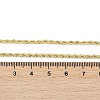 Brass Twist Rope Chains Necklace for Women X-NJEW-P265-15G-4