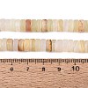 Natural Green Banded Calcite(Afghan Jade) Beads Strands G-N367-03A-02-5