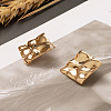 Brass Stud Earring Findings KK-TA0007-13G-12