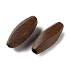Spray Painted Wooden European Beads WOOD-A029-03-2