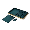 10-Slot PU Leather Pendant Necklace Display Tray Stands VBOX-C003-10A-3