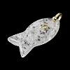 Natural Quartz Crystal Pendants KK-D021-05J-G-2