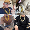 1Pc Acrylic Cuban Link Chain Necklaces for Men NJEW-SP0001-09A-G-7
