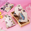 15Pcs 3 Styles Butterfly Printed Polycotton(Polyester Cotton) Packing Pouches Drawstring Bags ABAG-TA0002-14-7