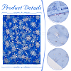 Snowflake Pattern Nylon Fabric DIY-WH0084-85B-4