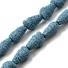 Dyed Natural Lava Rock Beads Strands G-A264-A01-01E-1