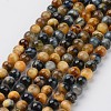 Natural Dream Tiger Eye Beads Strands X-G-G898-6mm-1