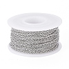Tarnish Resistant 304 Stainless Steel Cable Chains CHS-H009-25P-A-2