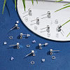 Brass Stud Earring Findings KK-CN0003-42S-5