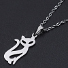 Non-Tarnish 201 Stainless Steel Pendants Necklaces NJEW-S105-JN665-45-1-1