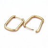 Brass Huggie Hoop Earrings KK-H741-05G-2