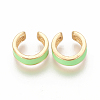 Golden Plated Brass Cuff Earrings EJEW-I243-04-2