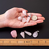 Heart Gemstone Pendants G-TA0001-19-7