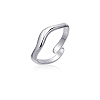 Stainless Steel Open Cuff Ring for Women IN8799-2-2