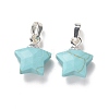 Synthetic Turquoise Charms G-F584-A20-S-2