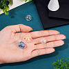 4Pcs 4 Colors Transparent Glass Beads GLAA-TA0003-98-6