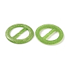 Flat Round Resin Buckle Clasps CRES-WH0013-15B-2
