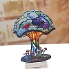 Double-sided Painted Flat Acrylic Mushroom Ornament PW-WG283BE-03-1