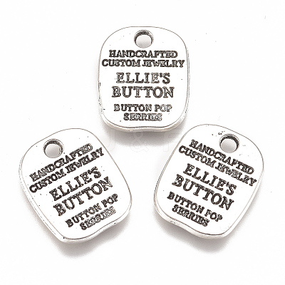 Alloy Quote Charms X-PALLOY-F260-02AS-1