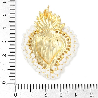 Brass Measle Pendants KK-S390-01G-04-1