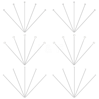 30Pcs 3 Styles 925 Sterling Silver Pins STER-PH0001-86-1