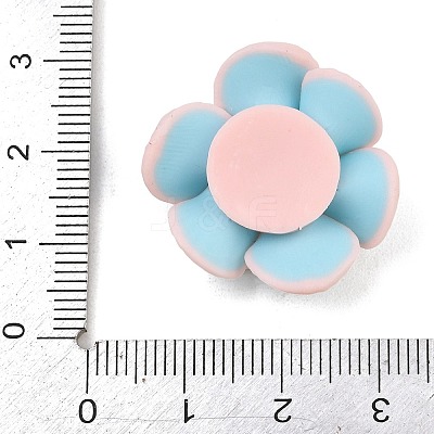 3D Handmade Polymer Clay Flower Cabochons PY-CBA4D86-01A-1