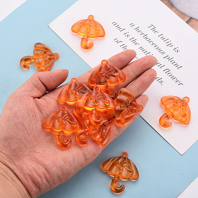 Transparent Acrylic Pendants TACR-T024-01B-921-1