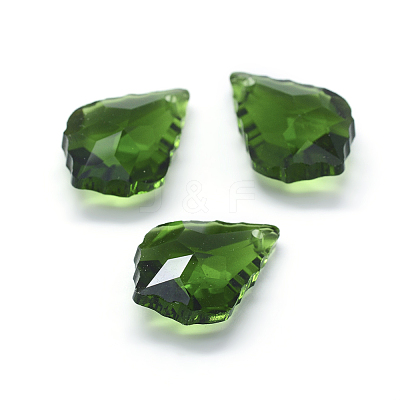 Faceted Glass Pendants X-GLAA-F068-C01-1