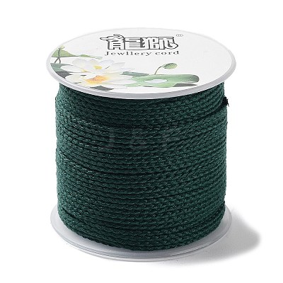 20M Polyester Braided Cord for Jewelry Making OCOR-G015-04A-08-1