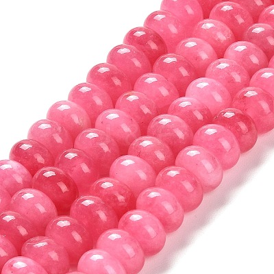 Dyed Natural White Jade Beads Strands G-G107-A03-01-1