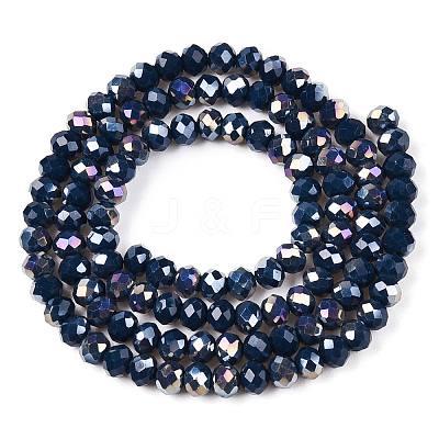 Electroplate Glass Beads Strands EGLA-A044-P3mm-B16-1