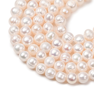 Natural Cultured Freshwater Pearl Beads Strands PA-CBABE82-06B-1