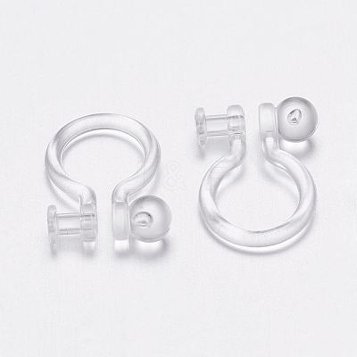 Plastic Clip-on Earring Findings KY-P007-F01-1