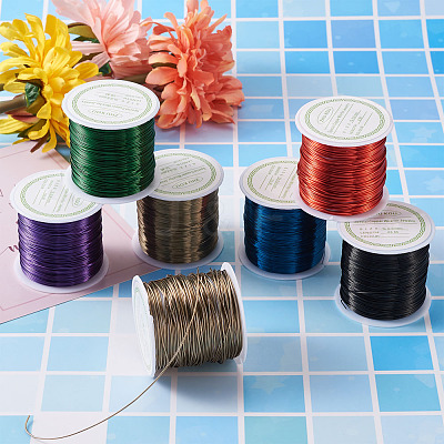 Round Copper Beading Wire for Jewelry Making YS-TAC0004-0.3mm-06-1