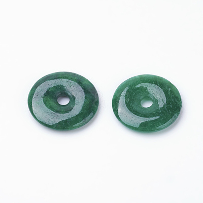 Natural Myanmar Jade/Burmese Jade Pendants G-P334-06-18mm-A-1