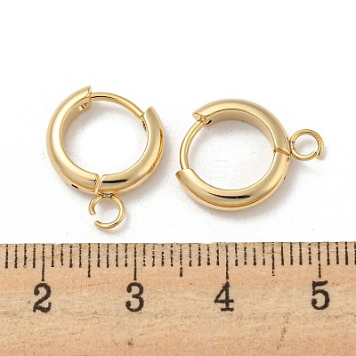 201 Stainless Steel Huggie Hoop Earring Findings STAS-P283-01X-G-1