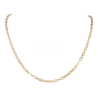 4MM 304 Stainless Steel Cable Chain Necklaces for Women NJEW-JN05598-1