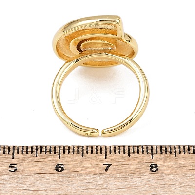 Ocean Theme Brass Cuff Rings RJEW-C135-01G-11-1