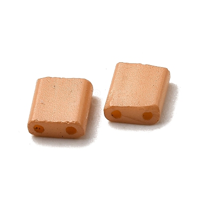 2-Hole Baking Paint Glass Seed Beads SEED-S023-17C-41-1